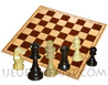 Wooden chessboard 50mm cases with 32 boxwood chessmans [nb5] (delivered in 2 polybags) 