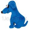 Peluche doudou chien LE BEAU bleu - design: artiste KEITH HARING 