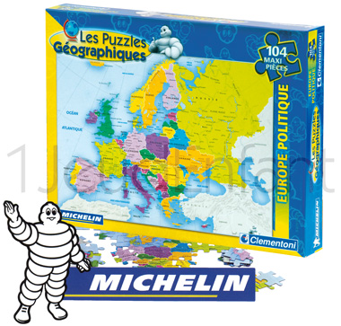 Michelin political Europe map