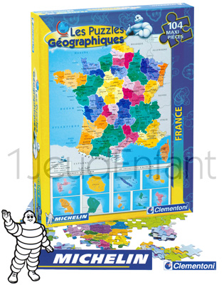 Michelin geographical France map