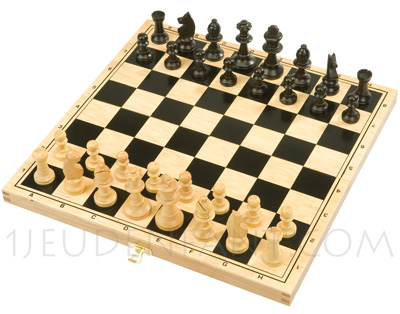 Coffrets bois jeux d'échecs