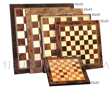 Luxury marquetry chessboards