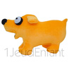 Orange soft teddy dog LE BOUDINET - design: artist KEITH HARING 